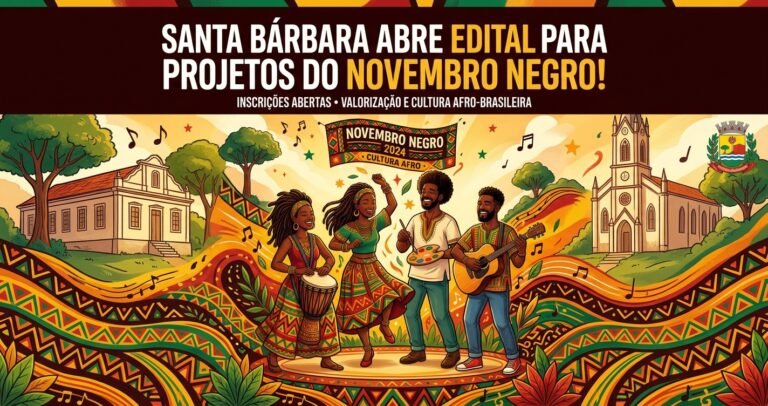 Santa Bárbara abre seleção de projetos culturais para o Novembro Negro