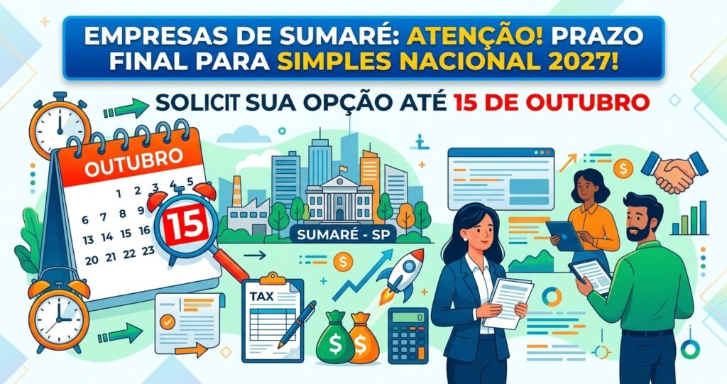 Simples Nacional 2027: empresas têm até 15 de outubro para fazer a opção; veja prazos e o que muda